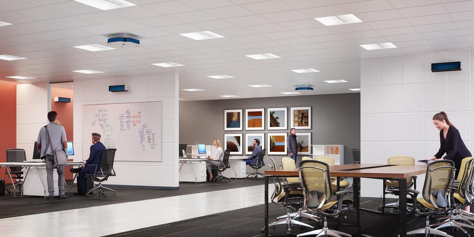 illustration: uv c sanitization technology in corporate settings